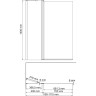 Шторка на ванну WASSERKRAFT BERKEL 48P02-110W