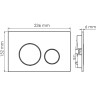 Система инсталляции для унитазов WASSERKRAFT ABENS 20TLT.010.ME.WH.BN02