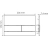 Система инсталляции для унитазов WASSERKRAFT ABENS 20TLT.010.ME.WH.WM04
