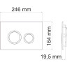 Система инсталляции для унитазов WASSERKRAFT DILL 61TLT.010.ME.WH01